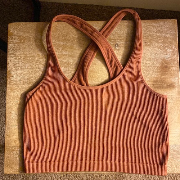 spiritual gangster longline bra tank- clay / brown xs/s(fits like a true small!) - Picture 5 of 5